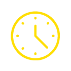 Icono de un reloj en color amarillo